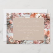 Thanksgiving Diner Pompoen Uitnodiging (Achterkant)