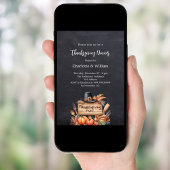 Thanksgiving Diner Pumpkins krijtbord Kaart