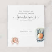 Thanksgiving Diner Rustieke Waterverf Herfst (Buitenkant ongevouwen)