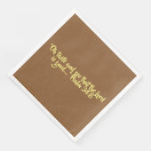 Thanksgiving Diner servet "Proef en zie" (Hoek)