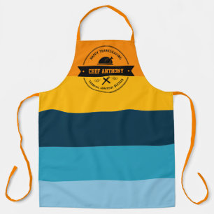 Thanksgiving Diner Stijlvol Modern Gepersonaliseer Schort
