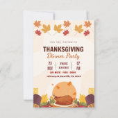 Thanksgiving diner Uitnodiging sjabloon (bewerkbaa (Voorkant)