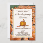 THANKSGIVING DINER Viering POMPOEN Kaart (Voorkant)