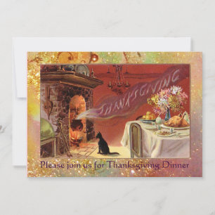 Thanksgiving-dinerfeest Kaart