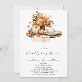 Thanksgiving dineruitnodiging, Herfst viering Kaart