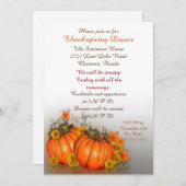 Thanksgiving dineruitnodiging kaart (Voorkant / Achterkant)