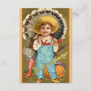 Thanksgiving dineruitnodigingen Kaart