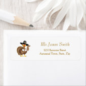 Thanksgiving, dinkey piligrim Étiquette (En situation)