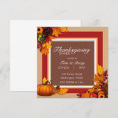 Thanksgiving Dinner Evenement Invitation Kaart (Voorkant / Achterkant)