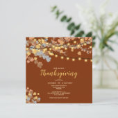 Thanksgiving Dinner Fall verliest  lichten Kaart (Staand voorkant)