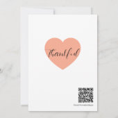 Thanksgiving Dinner Invitation Kaart (Achterkant)