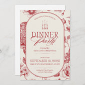 Thanksgiving Dinner Invitation  Kaart (Voorkant / Achterkant)