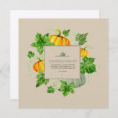 Thanksgiving Dinner Invitation Kaart (Voorkant / Achterkant)