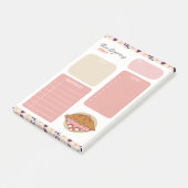 Thanksgiving Dinner Maaltijd Plan Post-it® Notes (Schuin)