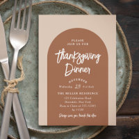 Thanksgiving Dinner Moderne Boog | Specerijen Uitn