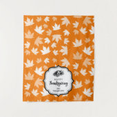 Thanksgiving Dinner Party Buffet Tafelloper Wandkleed (Voorkant)