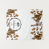 Thanksgiving Dinner Party Buffet Tafelloper Wandkleed (Voorkant (horizontaal))