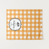 Thanksgiving Dinner Party Buffet Tafelloper Wandkleed (Voorkant (horizontaal))