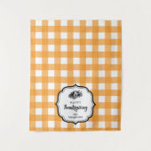 Thanksgiving Dinner Party Buffet Tafelloper Wandkleed (Voorkant)