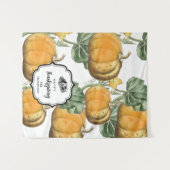 Thanksgiving Dinner Party Buffet Tafelloper Wandkleed (Voorkant (horizontaal))