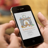 Thanksgiving Dinner Pies, Open haard, Pompoenen Kaart