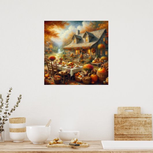 Thanksgiving Dinner Poster (Keuken)