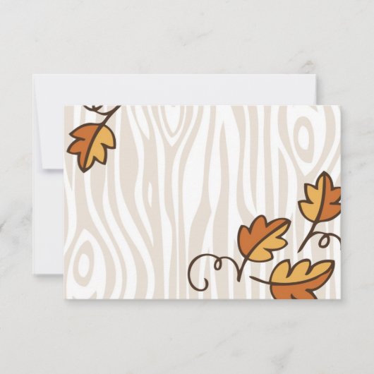 Thanksgiving Dinner Table Place Cards Kaart (Voorkant)
