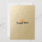 Thanksgiving Dinner Turkey Pumpkins & Fall Leaves Kaart (Achterkant)