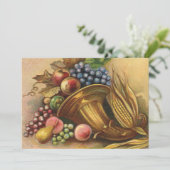 Thanksgiving Dinner Uitnodiging (Staand voorkant)