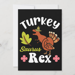 Thanksgiving Dinosaur Turkije Kind Kaart