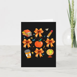 Thanksgiving Docent Coquette Docent Boog Herfst F Kaart