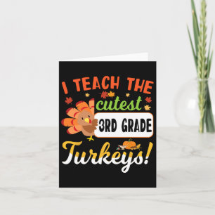 Thanksgiving docent I leer de beste 3de graad Kaart