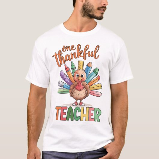 Thanksgiving Docent Turkije Kostuumgeschenken T-shirt (Voorkant)