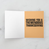 THANKSGIVING DONALD TRUMP KISS Wenskaart Kaart (Binnen)