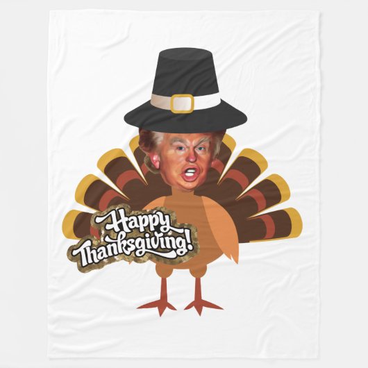 Thanksgiving donald trump turkey deken (Voorkant)