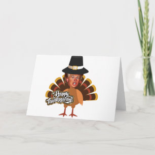 Thanksgiving donald trump turkey feestdagen kaart