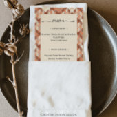 Thanksgiving Double Sided Menu & Place Card Plaid