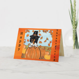 Thanksgiving Doxie Kaart