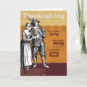 Thanksgiving draait om... feestdagen kaart