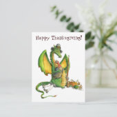 Thanksgiving Dragon-briefkaart Feestdagenkaart (Staand voorkant)