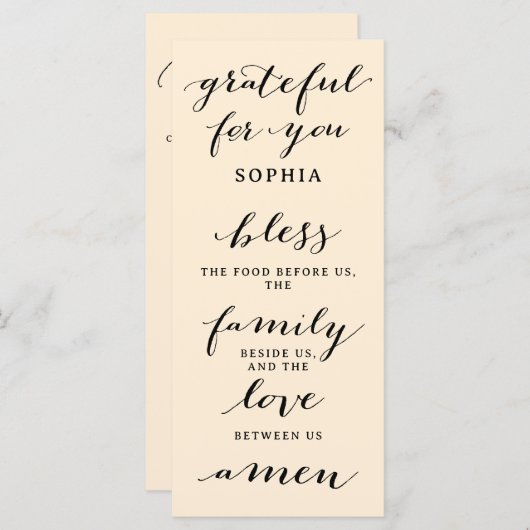 Thanksgiving Dubbelzijdig Menu en Plaats Kaartgebe (Voorkant / Achterkant)