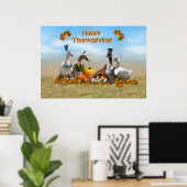 Thanksgiving Ducks Poster (Thuiskantoor)