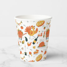 Thanksgiving Eenvoudige Party Pumpkins Turkije Taa