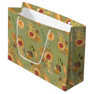 Thanksgiving Eik Herfst Stemming Waterverf Groot Cadeauzakje