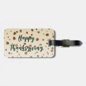 Thanksgiving eikels bagagelabel (Achterkant horizontaal)