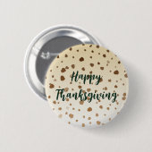 Thanksgiving eikels ronde button 5,7 cm (Voorkant /achterkant)