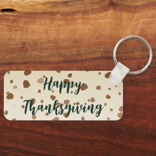 Thanksgiving eikels sleutelhanger (Voorkant)