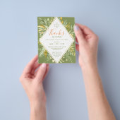 Thanksgiving Elegant Gold Leaves Greenery Flyer (Hand)