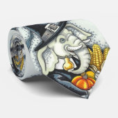 THANKSGIVING ELEPHANT, HOLIDAY PILGRIM PACHYDERM STROPDAS (Opgerold)