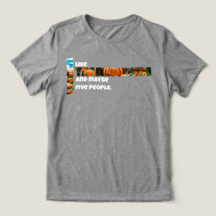 Thanksgiving en misschien vijf mensen Tri-Blend shirt